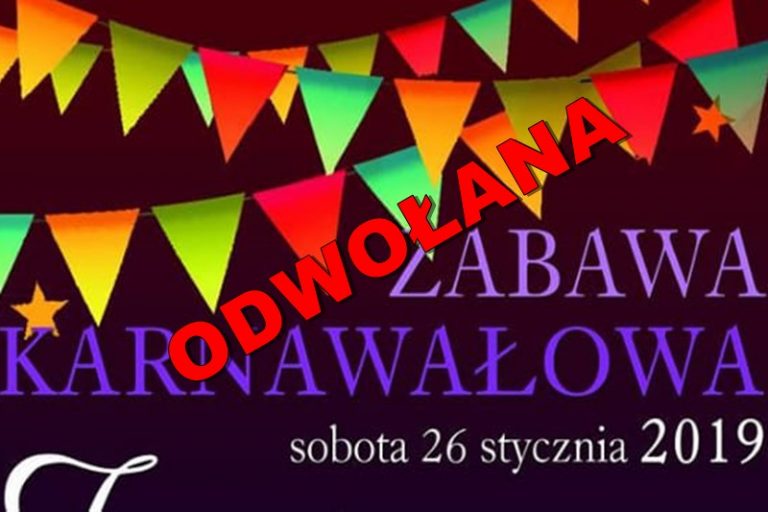 Turkowice. Zabawa karnawałowa odwołana