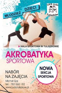 Judo Tuliszków. Nabór na zajęcia akrobatyka sportowa