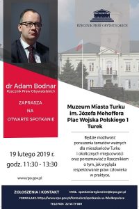 Turek. Spotkanie z Rzecznikiem Praw Obywatelskich