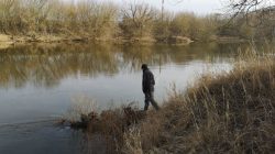 Michał Rosiak. Poszukiwania nad Wartą (fot. W. Karbowy)