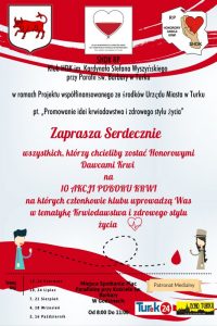 Promocja idei krwiodawstwa i zdrowego stylu życia
