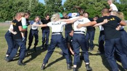 Kaczki Średnie. Gminne zawody sportowo - pożarnicze