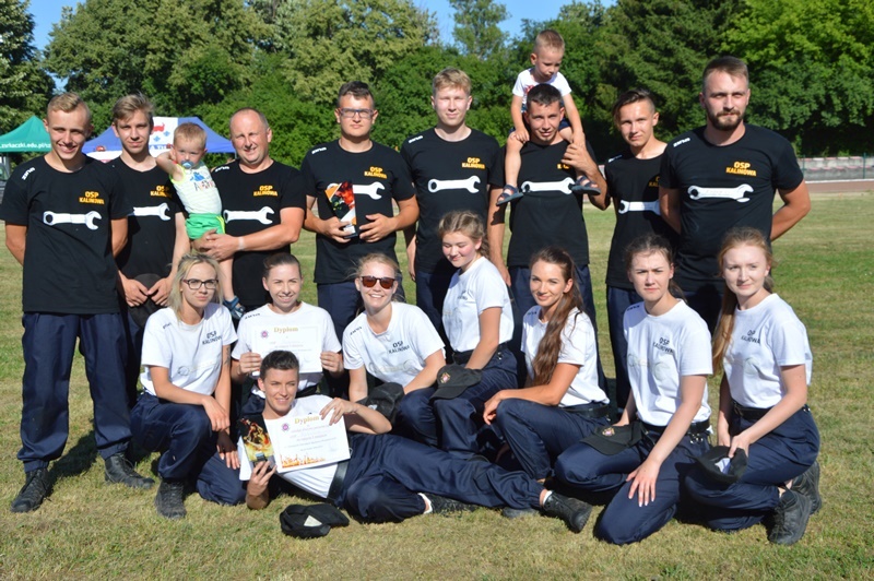 Kaczki Średnie. Gminne zawody sportowo - pożarnicze