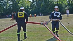 Kaczki Średnie. Gminne zawody sportowo - pożarnicze