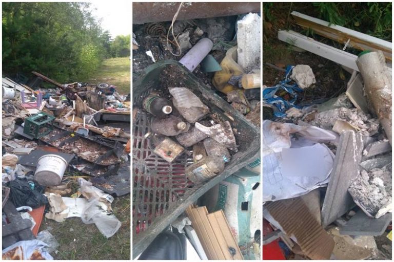 Dobra. Śmieci na terenie „strzelnicy” Golimówka