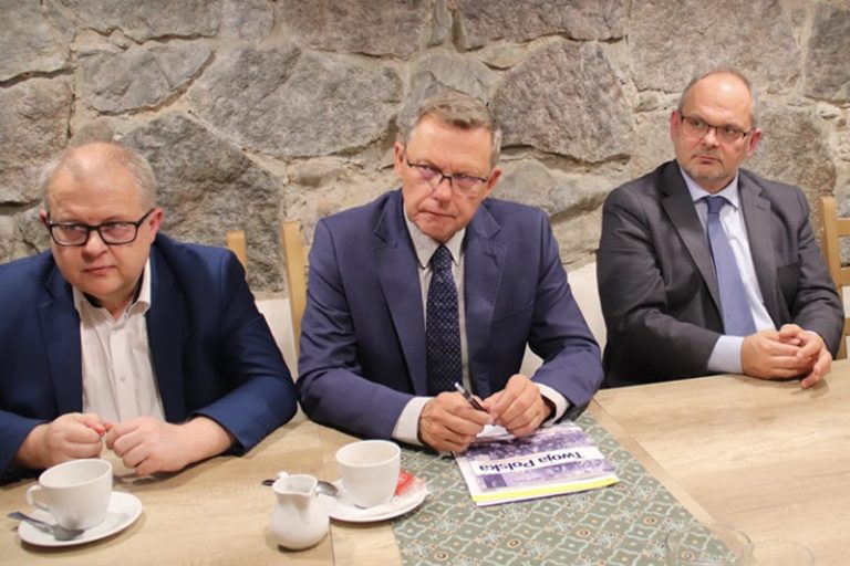 Konferencja prasowa Koalicji Obywatelskiej: D. Młynarczyk, T. Nowak, M. Sytek