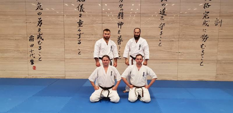 Trenerzy KSiSW na seminarium kumite