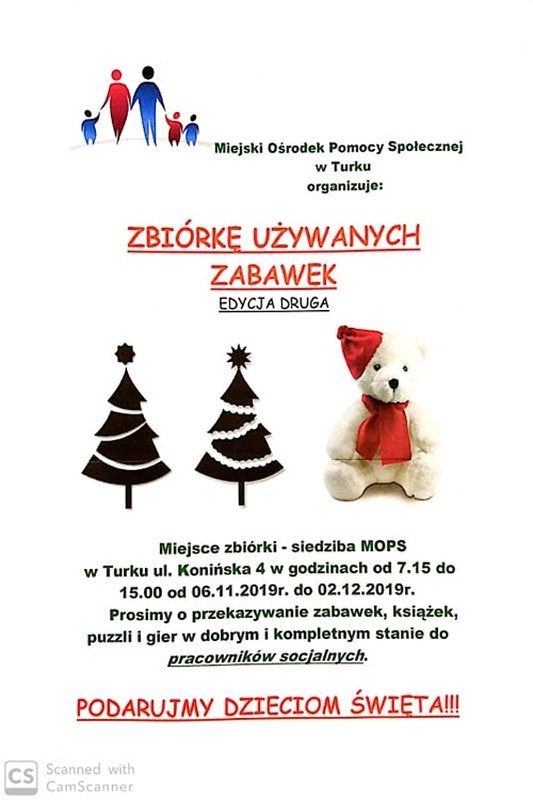 Turek. Zbiórka używanych zabawek
