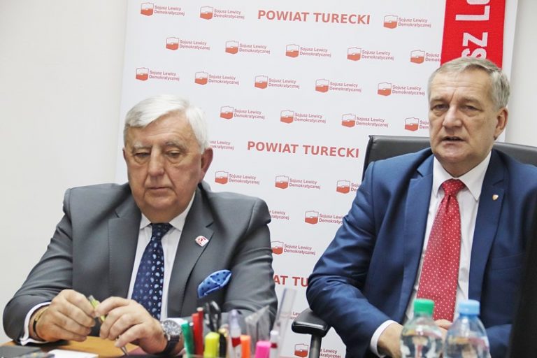 Konferencja prasowa SLD z udziałem MMM oraz posła Wiesława Szczepańskiego