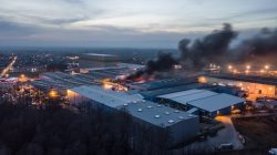 Malanów. Pożar w Sun Garden