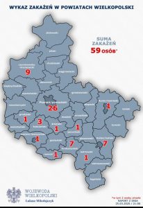 Koronawirus w Wielkopolsce - stan na 25.03.2020 r.