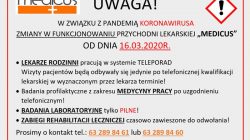 Przychodnia Medicus. Zmiany w funkcjonowaniu placówki