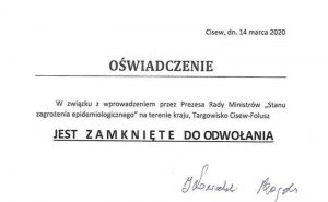 Targowisko Folusz-Cisew zamknięte