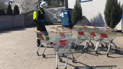 OSP Wyszyna. Dezynfekcja