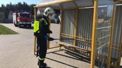 OSP Wyszyna. Dezynfekcja