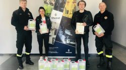 OSP Wyszyna. Dezynfekcja