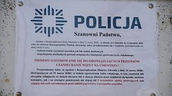 Apel policji o zaniechanie wizyt na cmentarzu