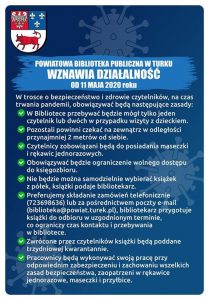 Fot. Powiatowa Biblioteka Publiczna w Turku - wytyczne