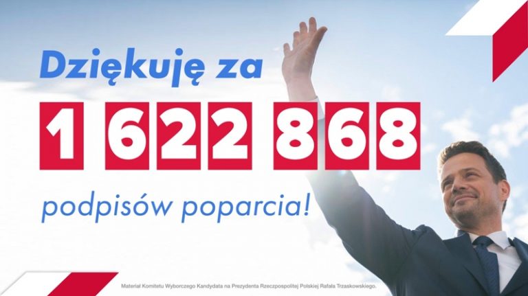 Rafał Trzaskowski dziękuje