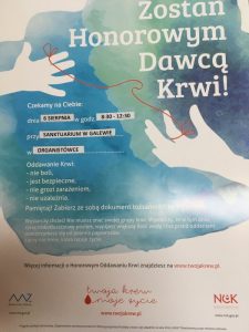 Plakat HDK na 100-lecie Sanktuarium w Galewie