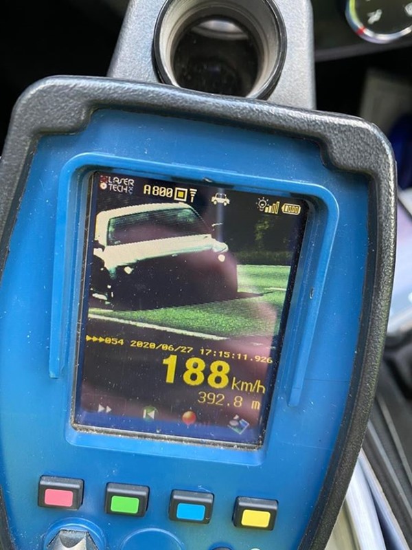 prędkościomierz - 188 km/h