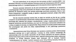 Oświadczenie wicedyrektorów ZSR CKP w Kaczkach Średnich