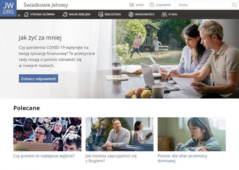 Serwis JW.ORG zawiera praktyczne informacje pochodzące z Biblii