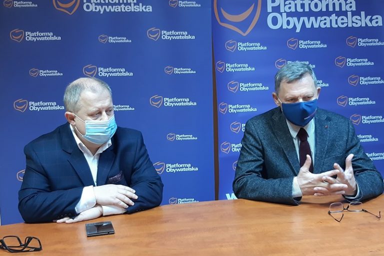 Konferencja prasowa PO | od lewej: Dariusz Młynarczyk, Tomasz Nowak