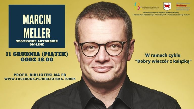 Marcin Meller w turkowskiej bibliotece (online) - plakat