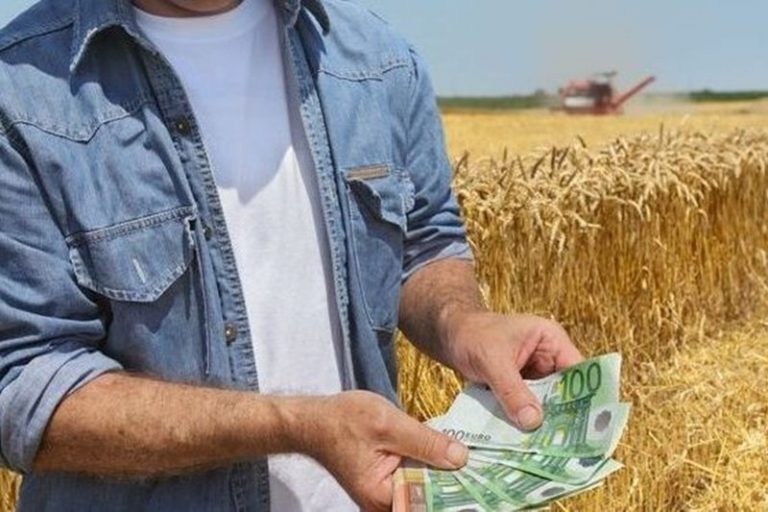 rolnik, pieniądze, euro, zboże, rekompensata