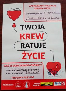 Kalinowa. Zbiórka krwi