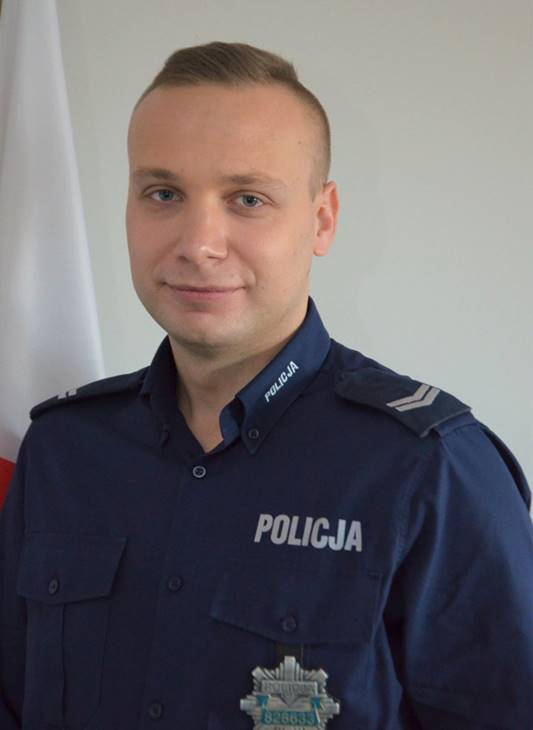 Dzielnicowy st.sierż. Damian Gozdalik/rejon gminy Przykona