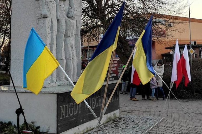 Solidarni z Ukrainą. Wiec wsparcia dla Ukrainy