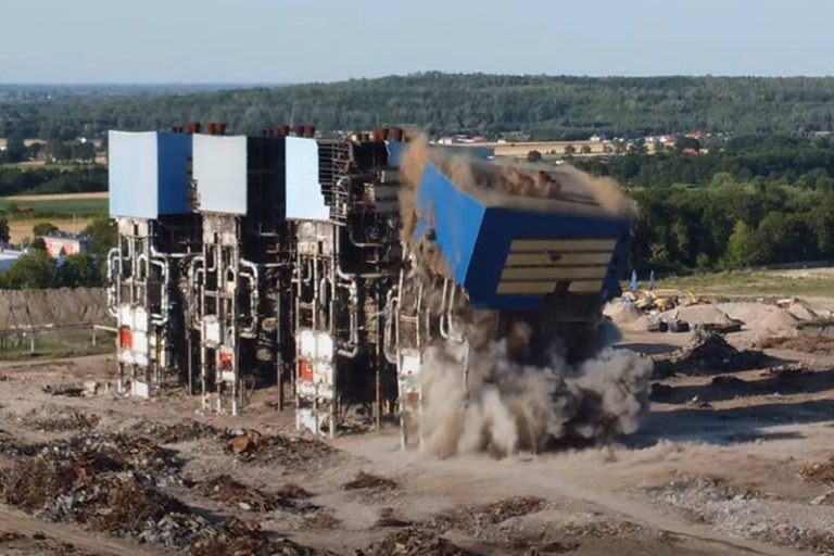 Elektrownia Adamów, wyburzanie, chłodnia nr 2 i 3