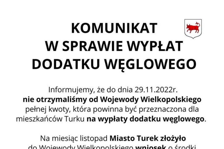 Wojewoda zwleka z przekazaniem środków na wypłaty dodatku węglowego