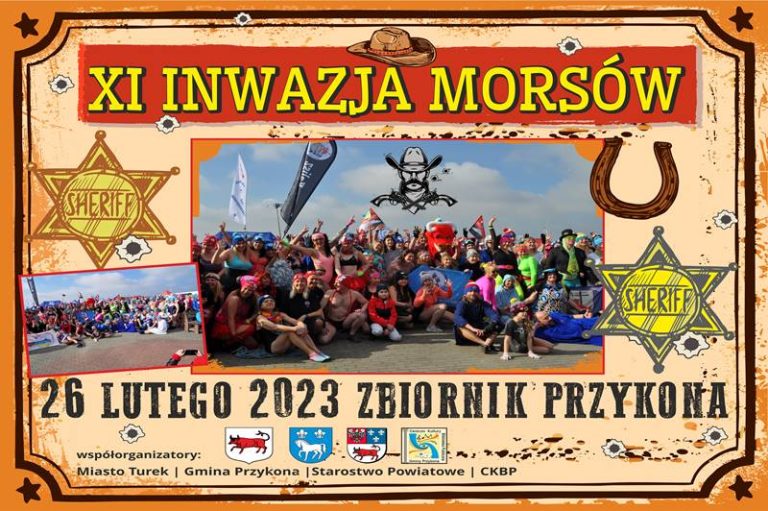 W najbliższą niedzielę Stowarzyszenie Morsy Turek zaprasza nad zbiornik Przykona gdzie odbędzie się XI edycja "Inwazja Morsów”.