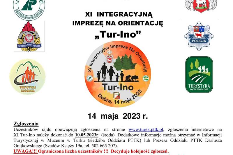 XI Integracyjna Impreza na Orientację Tur-Ino (plakat)