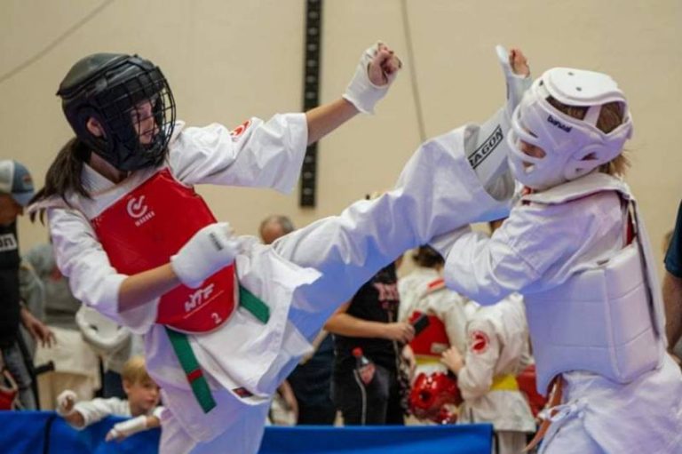 walka karate, wysokie kopnięcie