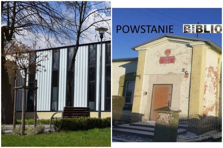 od lewej: Miejsko-Gminna Biblioteka Publiczna w Tuliszkowie; zabytkowy budynek po Szkole Podstawowej w Smaszewie, w którym powstanie filia biblioteki