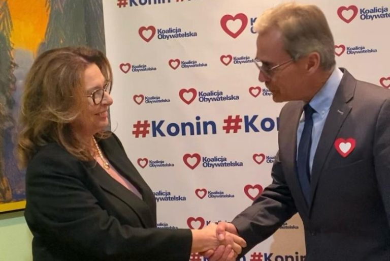 Marszałek Senatu RP Małgorzata Kidawa-Błońska rekomenduje Piotra Rybarskiego na burmistrza Turku