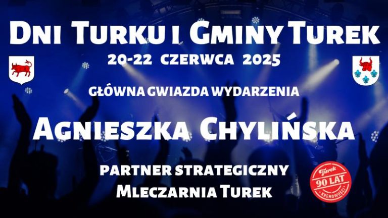 Zapowiedź Dni Turku 2025, podczas których główną gwiazdą wydarzenia będzie Agnieszka Chylińska