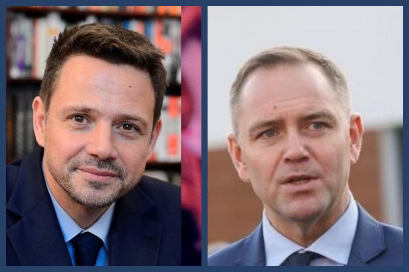 od lewej: Rafał Trzaskowski; Karol Nawrocki