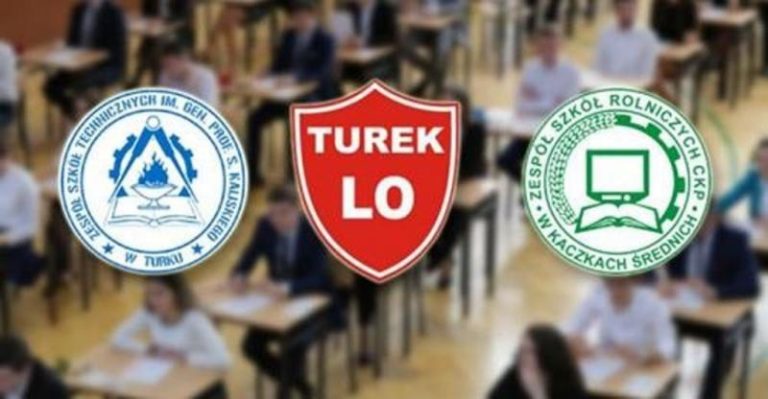 loga od lewej: ZST Turek, LO Turek, ZSR Kaczki Śr.