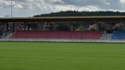 Trybuna na stadionie w Chodzieży