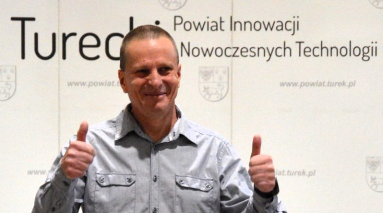 Krzysztof Tomaszewski z Diamentem Powiatu Tureckiego