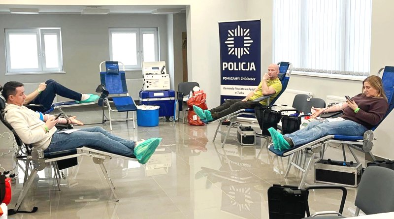 Policja Turek: 20 litrów krwi w akcji „Łączy nas krew”