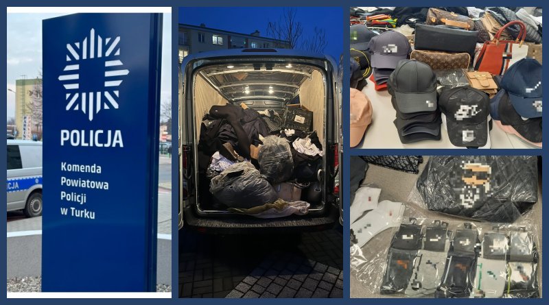 Podróbki warte 1,27 mln zł na targowisku w Turku