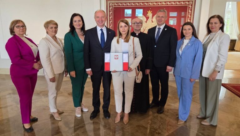 Delegacja z Tuliszkowa w Pałacu Prezydenckim