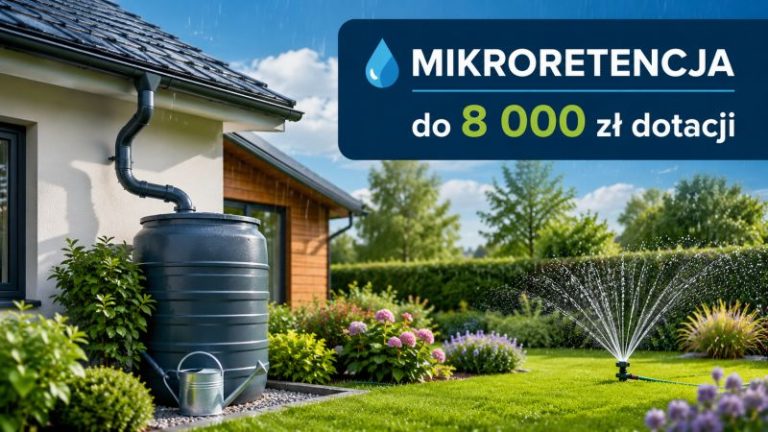 Mikroretencja. Nawet 8 tys. zł na deszczówkę