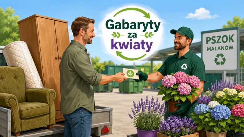 PSZOK w Malanowie: stare meble wymienisz na roślinę
